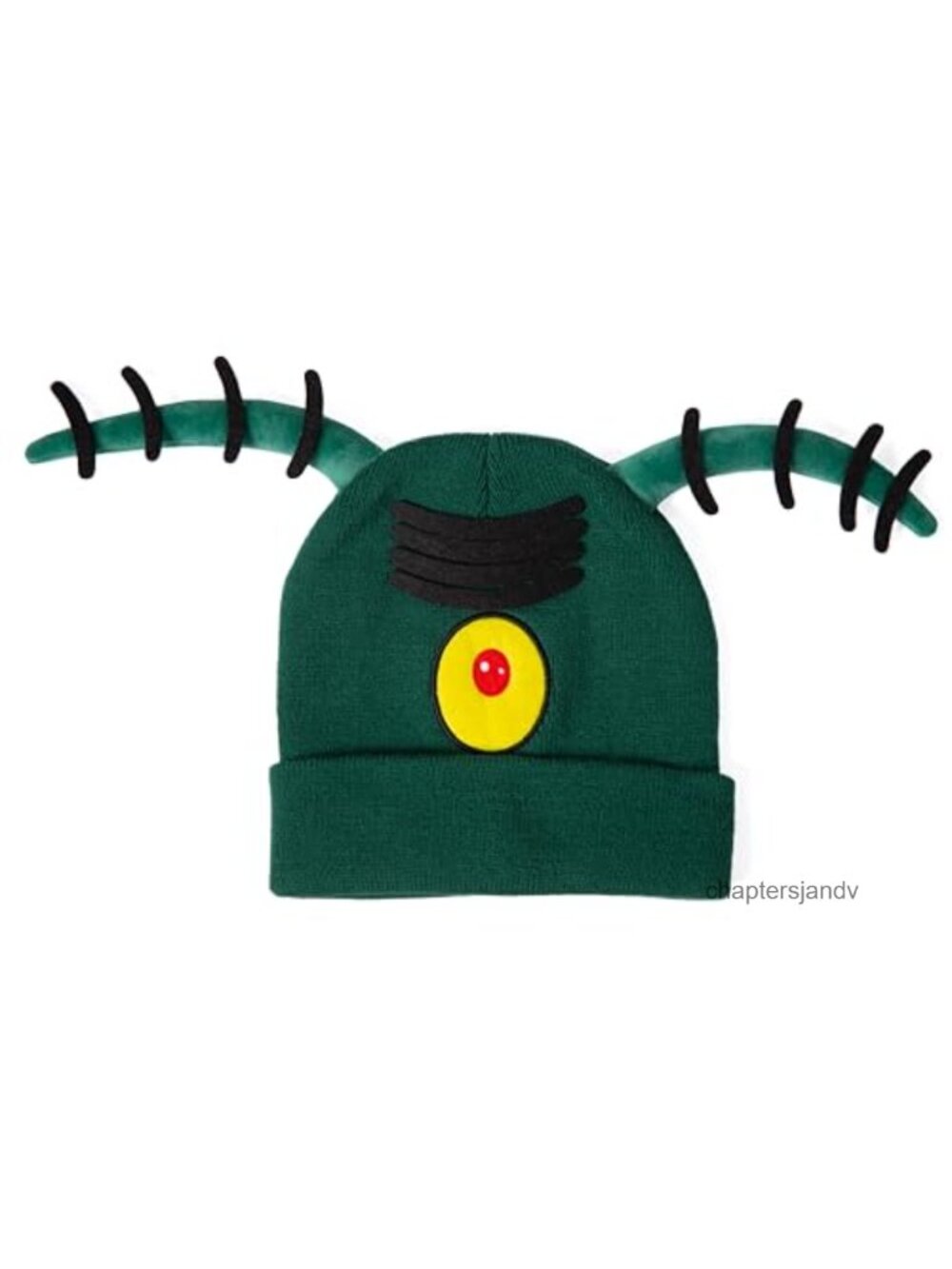 Adult Green Pickle Antenna Knit Beanie Hat Costume Halloween Cosplay